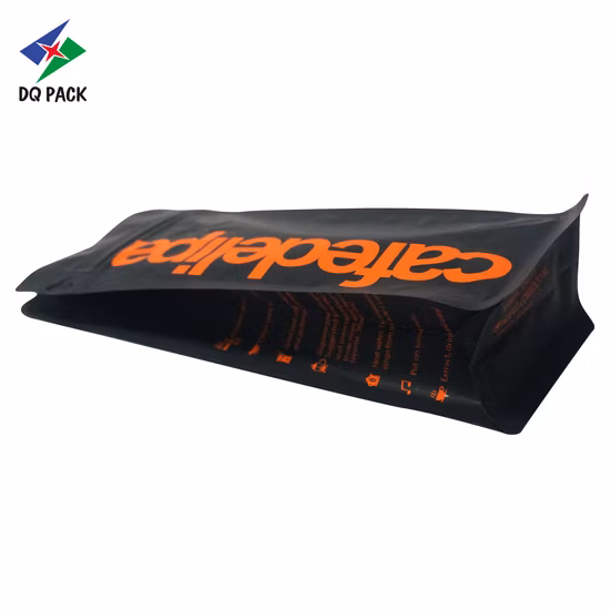 Custom Printable Quad Seal Pouch with Flat Bottom