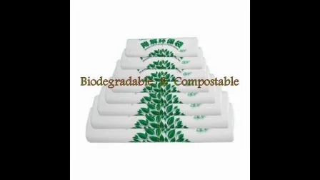 Sacs d'emballage alimentaire 100 % compostables Sacs en plastique jetables pour aliments Sacs d'épicerie biodégradables pour supermarché/boulangerie