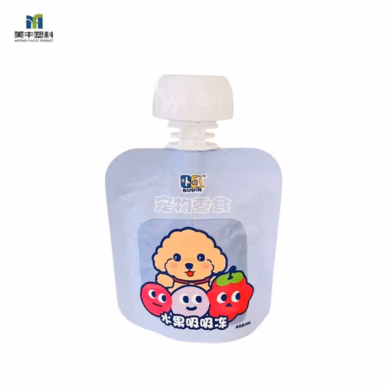 L'ajustement en plastique réutilisable tiennent la poche de bec pour l'emballage de confiture de souce de jus