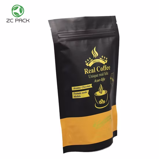 La poudre de thé de café de sac de preuve d'odeur de tirette en plastique refermable tiennent l'emballage