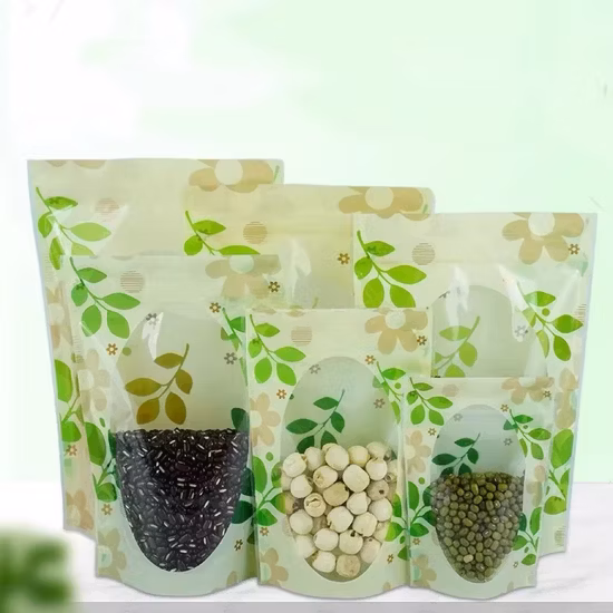 Le sac transparent en plastique stratifié de serrure de fermeture éclair d'animal familier de CPP tiennent la poche à fond plat