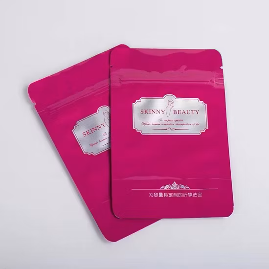 Le mylar de fournisseur professionnel d'emballage met en sac le sac de joint de trois côtés de serrure de fermeture éclair imprimé par coutume